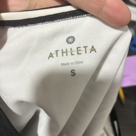 Athleta Montauk Stripe High Waisted Bottom Black Size Small Athletic - Picture 7 of 8